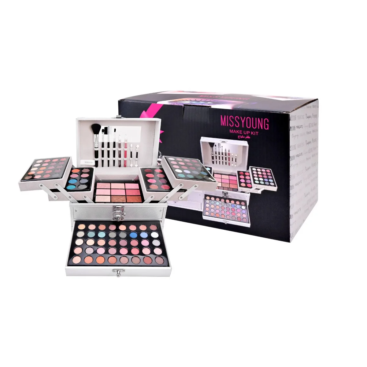 Coffret de maquillage pour femmes, coffret cadeau, ensemble de cosmétiques multifonctionnel Portable, Palette de fard à paupières, teinte, crayon à lèvres, combinaison de rouge à lèvres