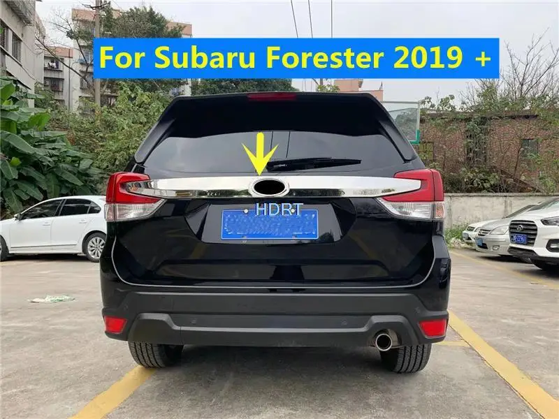 Rear Door Boot Frame Tailgate Trim Strip Cover For Subaru Forester Wilderness 2019 + Car-Style Protector Decoration Accessories