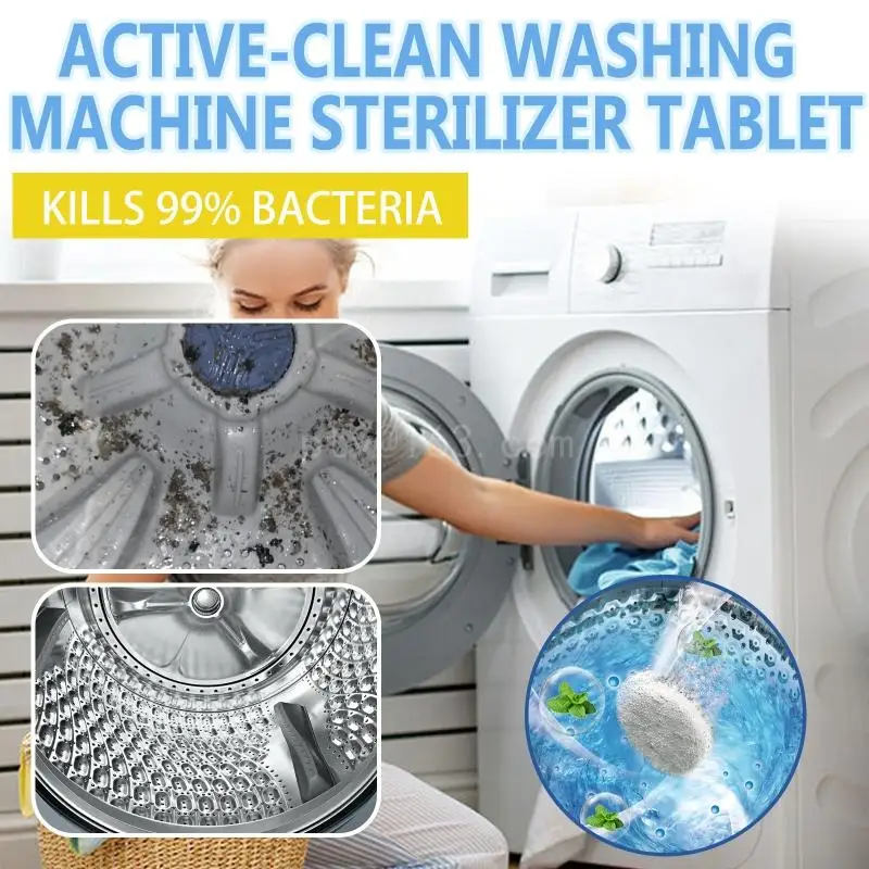 7pcs Washing Machine Cleaner Strong Dirt Removal Keep Your Washer Freshness Suitable for All Washer Users Deep Cleaning