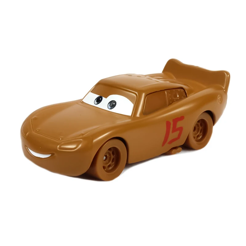 Original Disney Pixar Cars 2 3 Diecast Vehicle Lightning McQueen No.15 Soil Mini Metal Toy Car Boy Kids Birthday Gifts