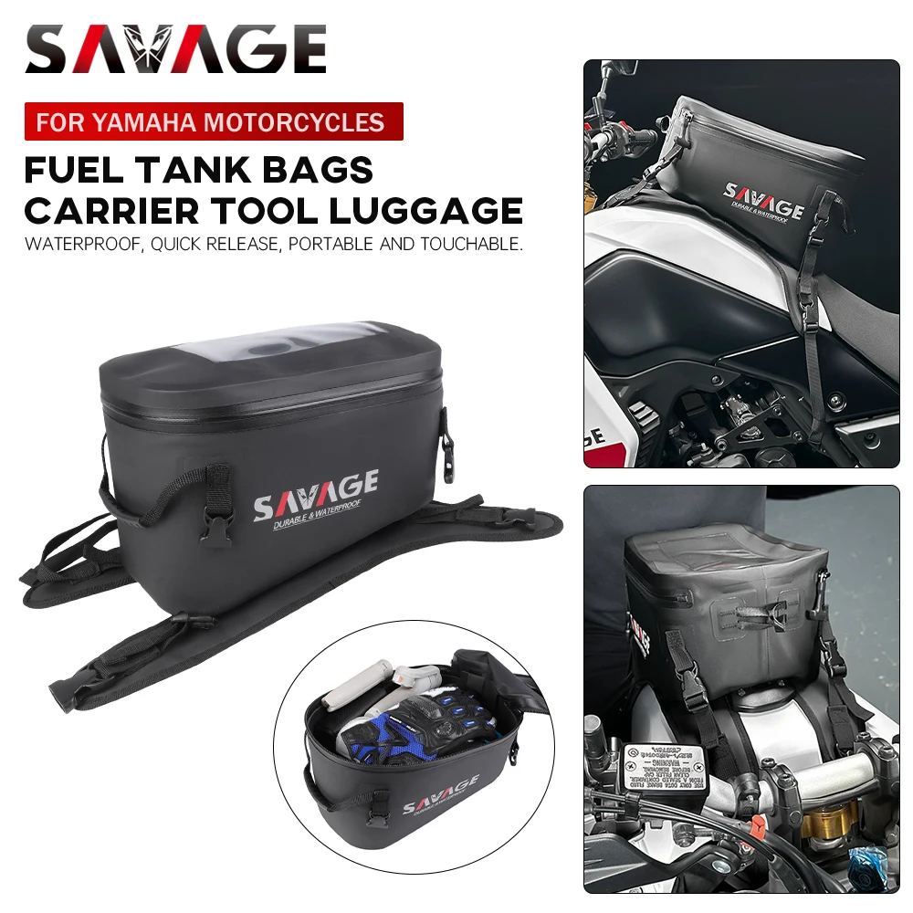 Motorcycle Tank Bag For YAMAHA FZ6 FZ8 FZ1 XJ6 MT03 MT25 YZF R1 R3 R6 R7 XSR 125 155 XJR FJR 1300 BT1100 Backpack Racing Luggage