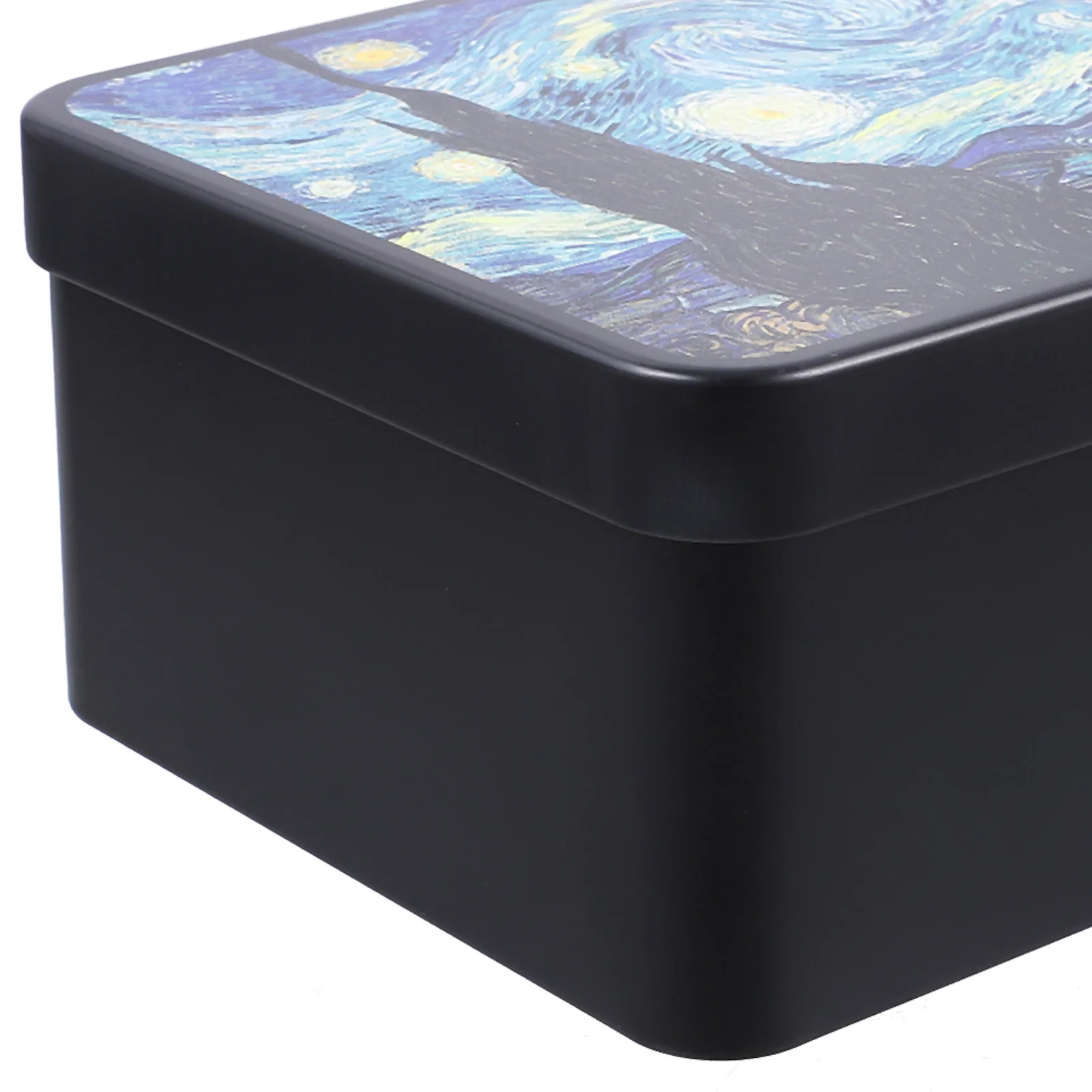 

Retro Storage Box Stylish Rectangle Tinplate Case For Tea Coffee Beans Jewelry Keepsake Lockable Desktop Organizer Candy