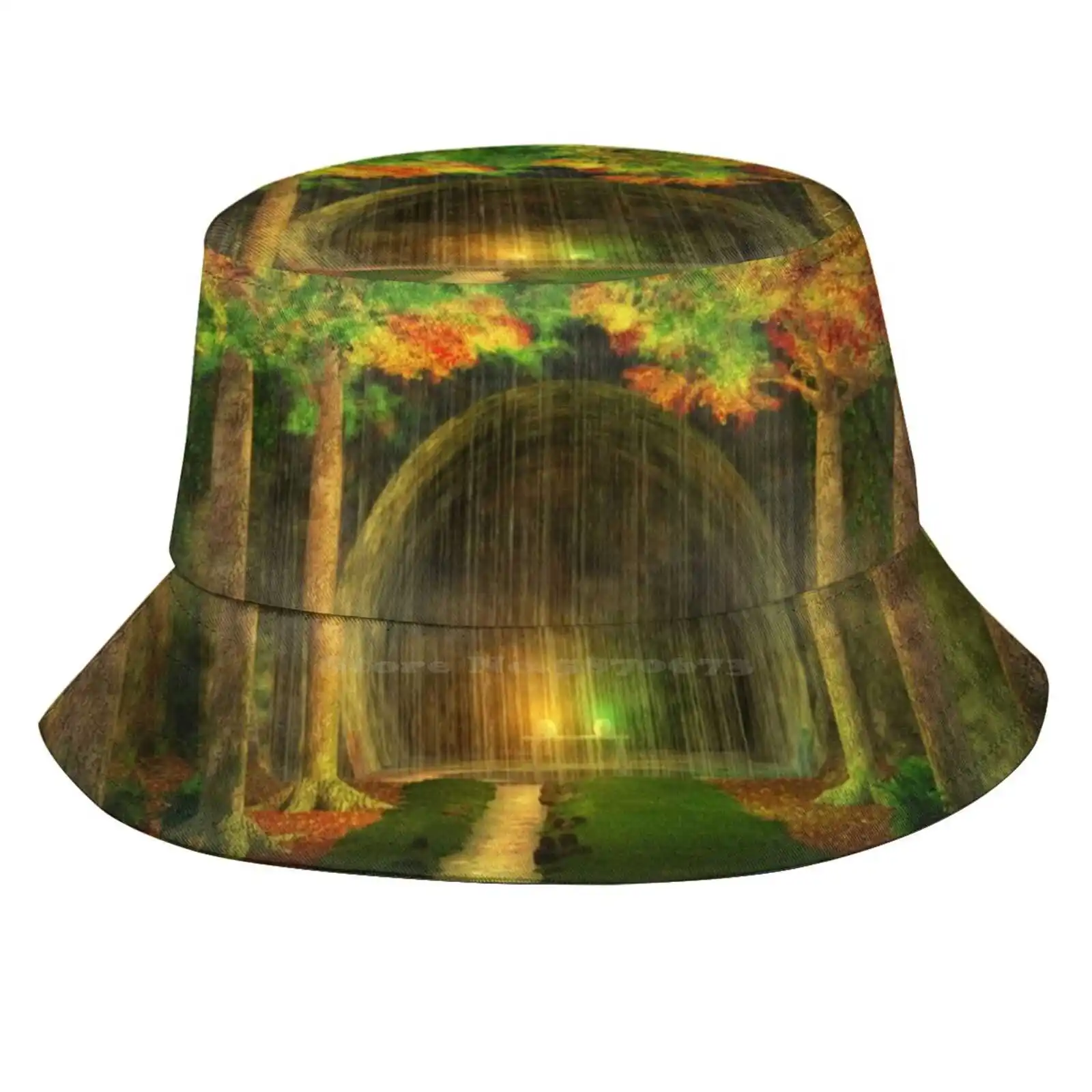 Wellinghall Sun Cap Fisherman Hat Bucket Hats Forest Home Ent House Fantasy Fangorn Cave Waterfall Glowing Magic