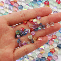 20pcs 6mm Lampwork Heart Shape Crystal Seed Beads Glazed Czech Glass Beads For DIY Necklace&Bracelet Jewelry Making Accessories