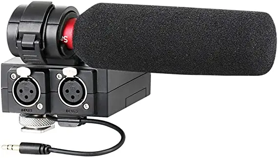 Saramonic MixMic Shotgun Microphone with Integrated 2-Channel XLR Audio Mixer Adapter for DSLR Cameras & Camcorders view 3