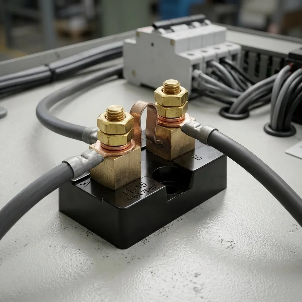 FL-15 DC Current Meter Shunt 10A 50mV 75mV 100mV Shunt Resistor For Analog Ammeter Copper Construction Low Resistance