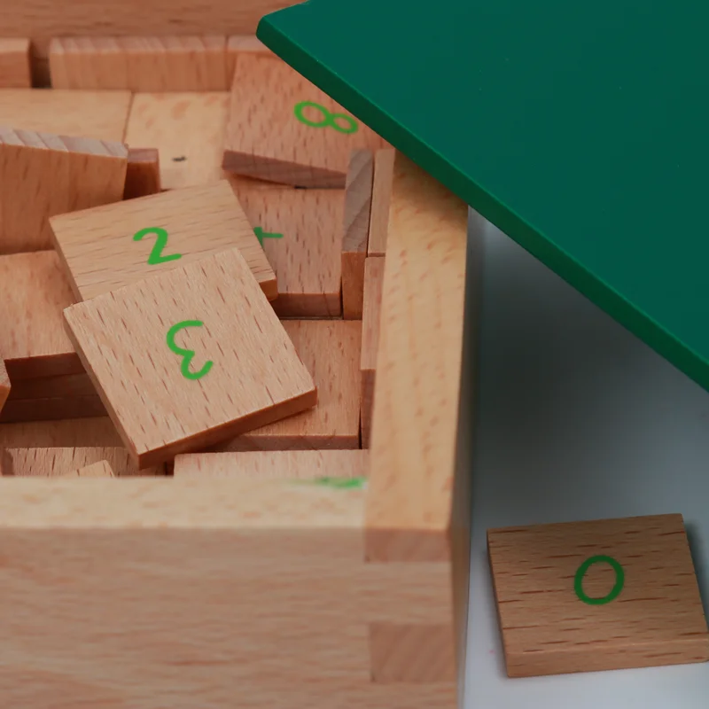 Gráficos de trabajo de resta de materiales matemáticos Montessori con fichas de respuesta, juguetes de aprendizaje de matemáticas, juego educativo para niños