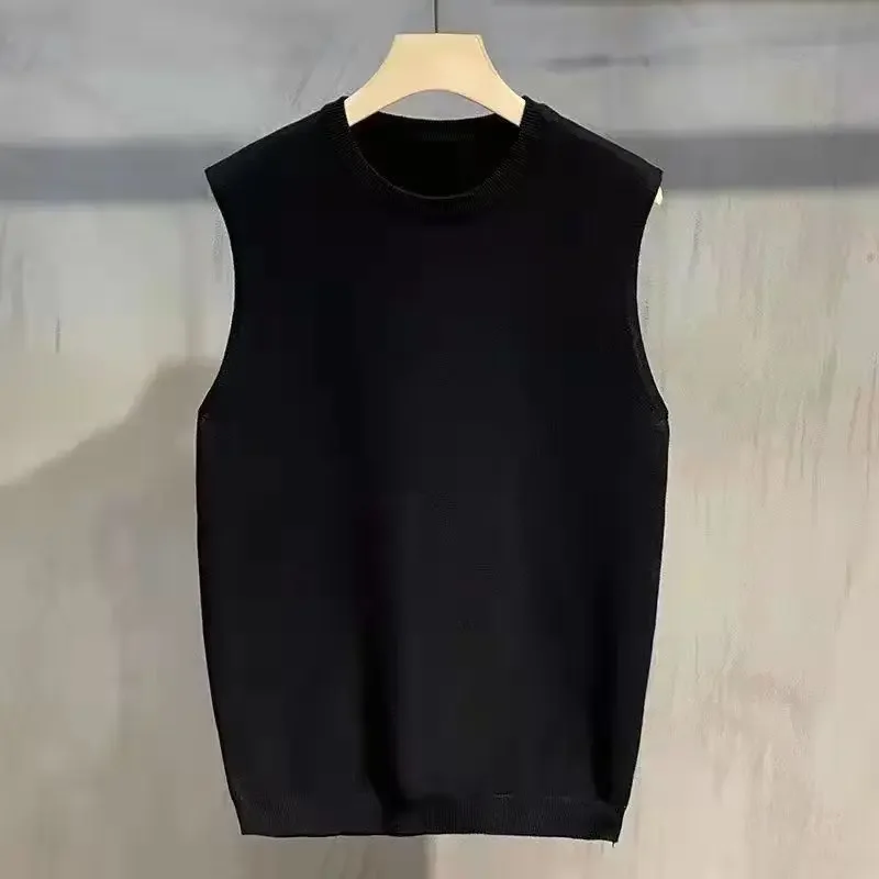 Waistcoat Korean Popular Clothes Sweaters Male Knitwear Jumpers Men\'s Knitted Vest Y2k Autumnr and Winter Top Cashmere Reviews