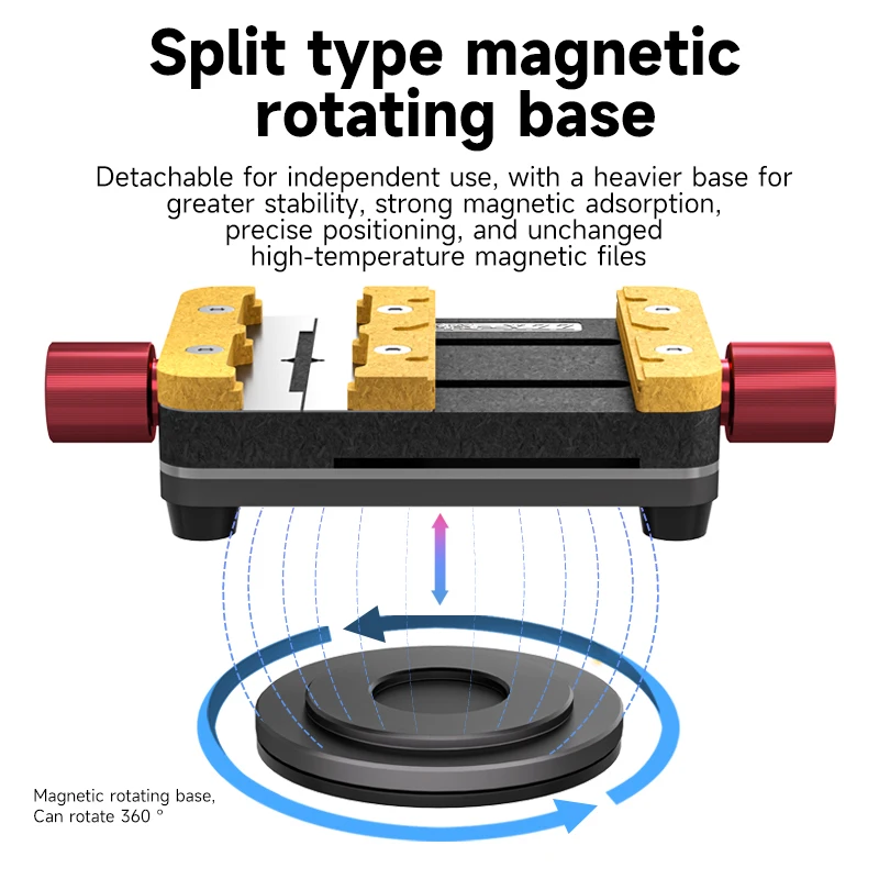 XZZ Rotating Mini Fixture Multifunctional Motherboard IC Chip Clamping Holder Heating Resistant Fixture for De-soldering Repair
