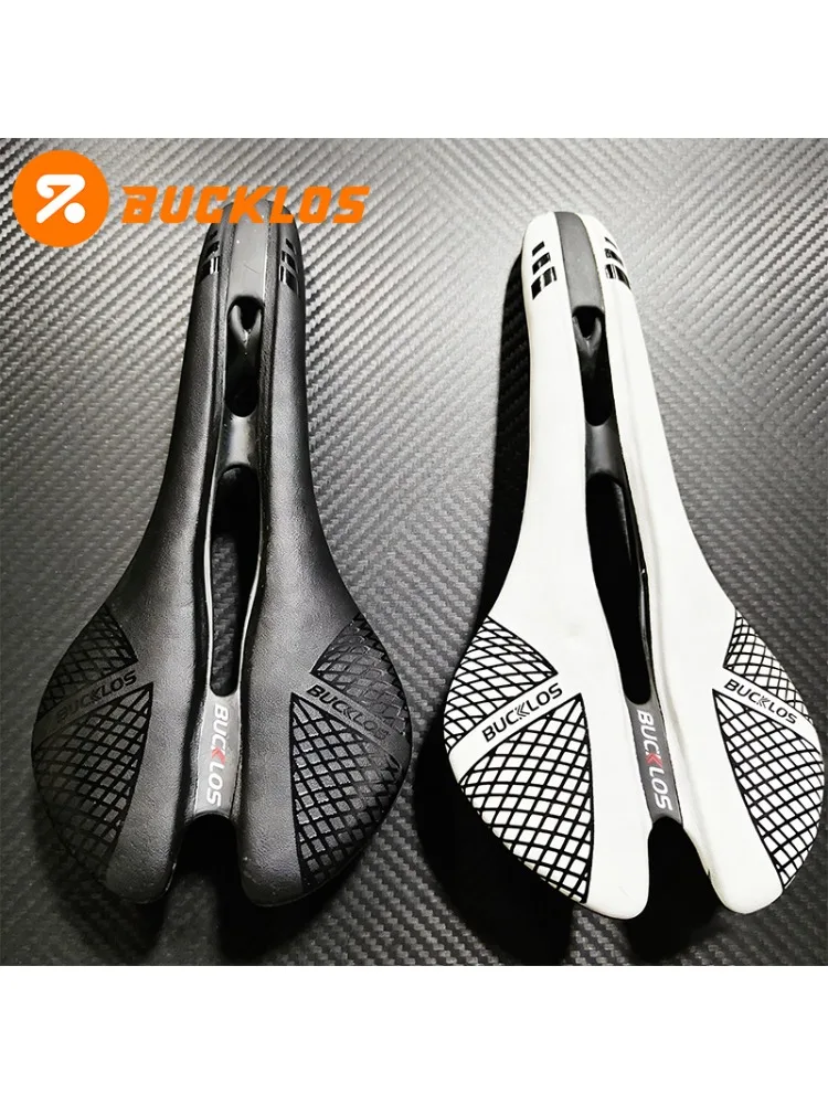 AliExpress NONE BUCKLOS Carbon Saddle 280*130mm Road Bike Seat Cushion Ultralight 117g Bicycle Saddles Hollow MTB Mountain Cycling Seat