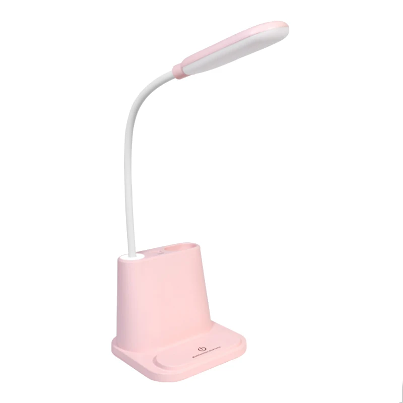 

Rechargeable LED Desk Lamp Contact Dimming Adjustment Table Lamp ,for Children Kids Reading Study Bedside Bedroom Pink