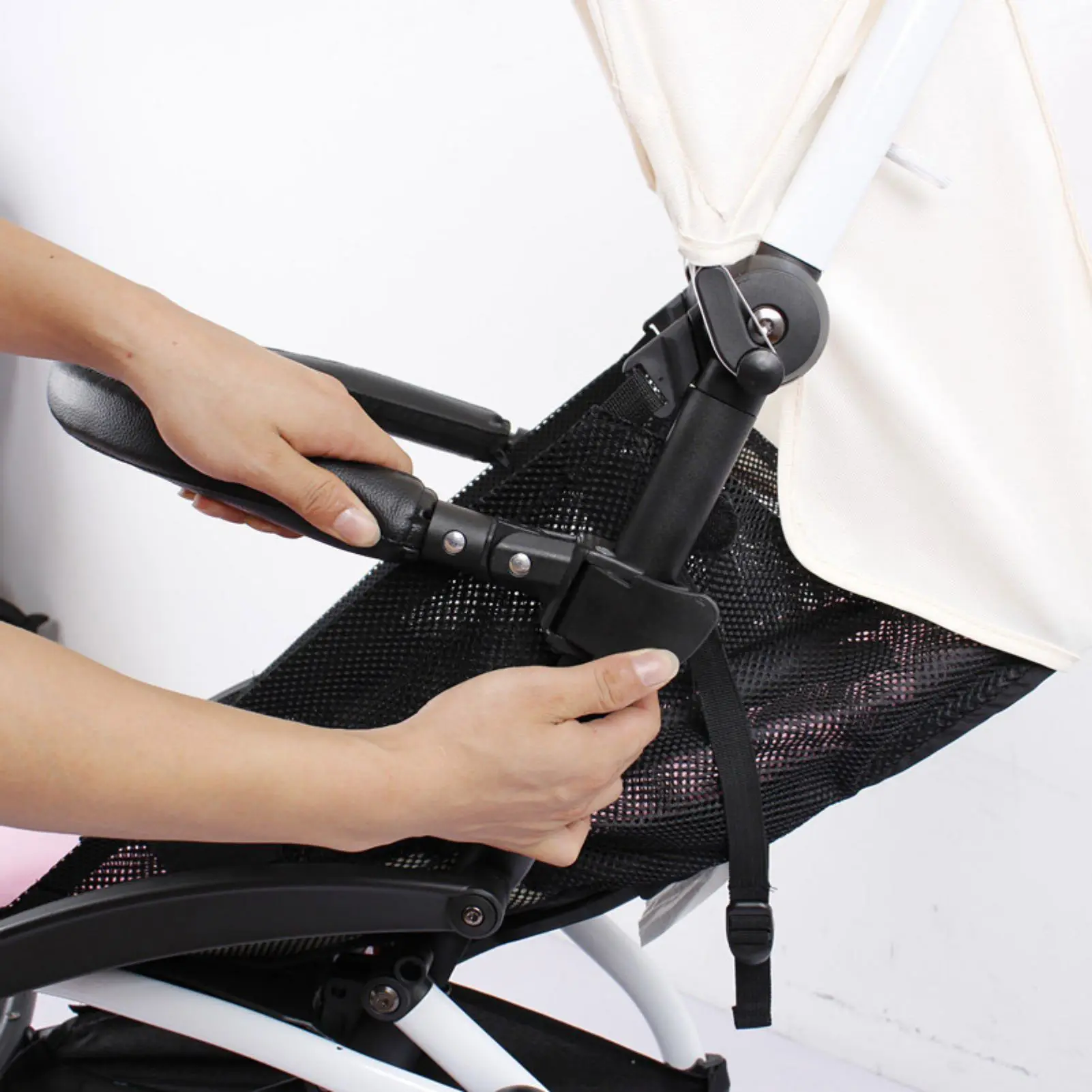 Baby Trolley Pushchair Armrest Handle Convenient to Install and Easy to Use Design Suitable for Handlebar Accessories