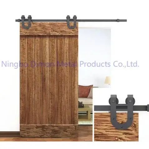 Dimon Customized America Style Sliding Woode Door Hardware With Damper Kits DM-SDU 7203 With Soft Closing