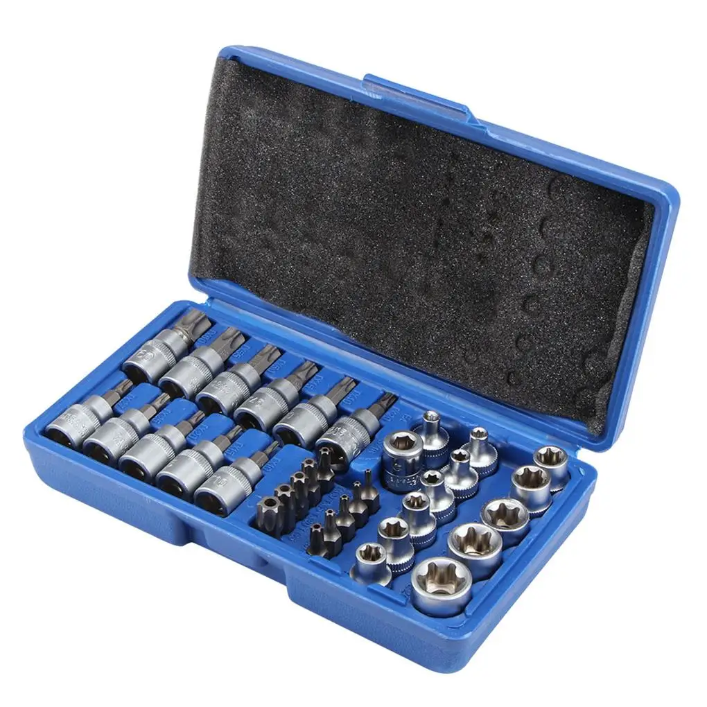 

34pcs Screwdriver Sockets Set Nutdriver Heads Screwdriver Sleeves