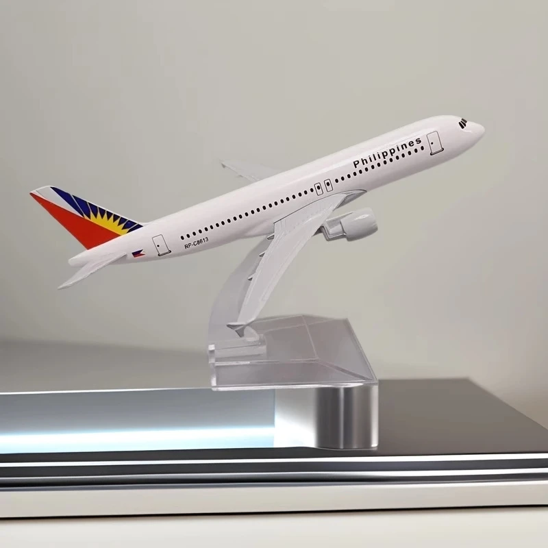 ديكور المنزل مقياس 16 سنتيمتر الخطوط الجوية الفلبينية نموذج طائرة ايرباص A320 طائرة دييكاست الطائرات لجمع أو هدية