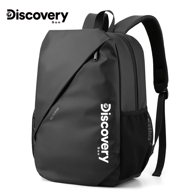 DISCOVERY-SUN Business Backpacks For Men Waterproof PU Leather Laptop Bag Large Capacity  Rucksack Male Fashion Bagpack