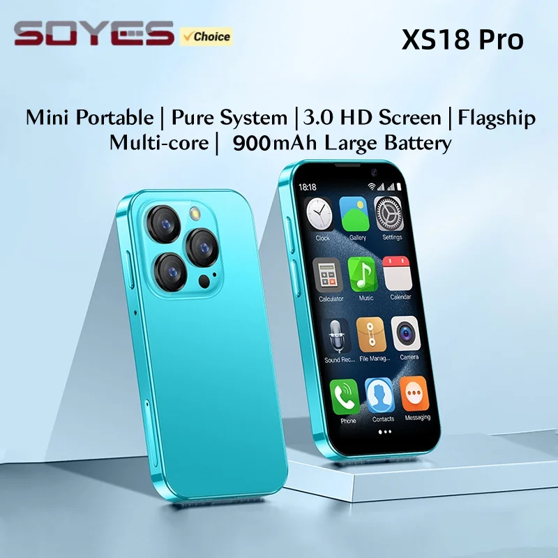 هاتف SOYES XS18 Pro الذكي بتقنية 3G، شاشة 3.0 بوصة، معالج رباعي النواة MTK، ذاكرة وصول عشوائي 2 جيجابايت، ذاكرة تخزين 16 جيجابايت، كاميرا مزدوجة 2 ميجابكسل، شريحتي اتصال، بلوتوث 4.0، منفذ Type-C، هاتف