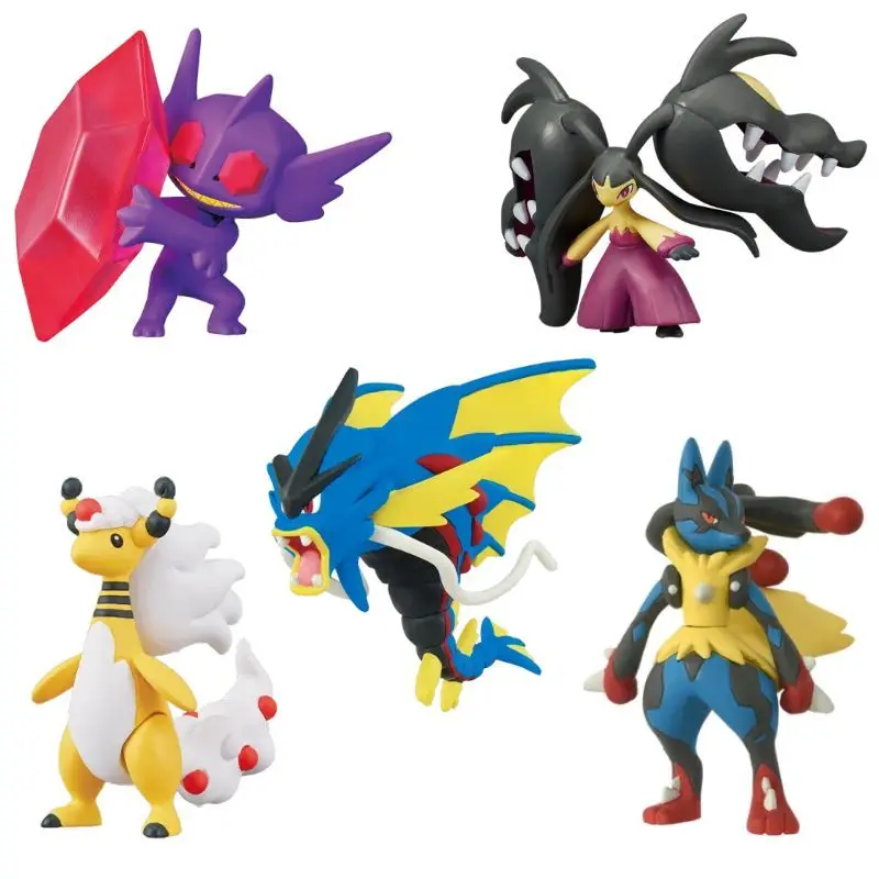 

2025 New TOMY Pokemon Figures Limited Edition Mega Series Gengar Gyarados Lucario Evolution Model Anime Collection Child Gift