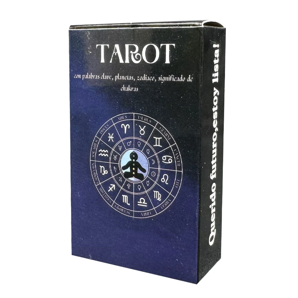 Significato sulle carte Mazzo di tarocchi versione spagnola inglese con spirito di Wondering invertito Tempo di avventura occulta Gioco da tavolo Bomboniere