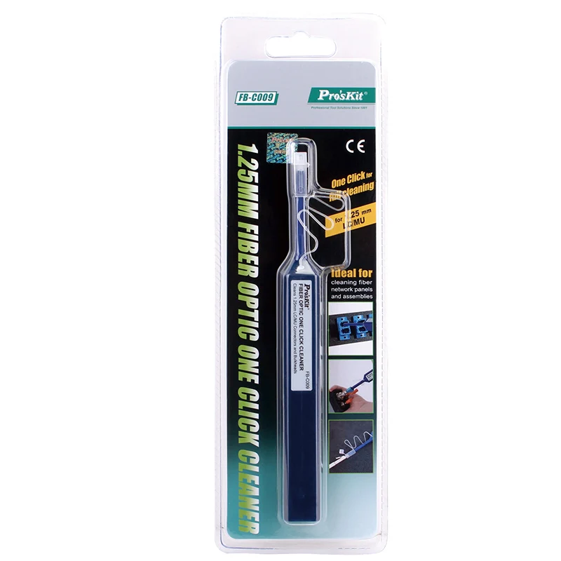 قلم تنظيف الألياف Pro'skit FB-C009 أداة تنظيف الألياف بنقرة واحدة 1.25 مم