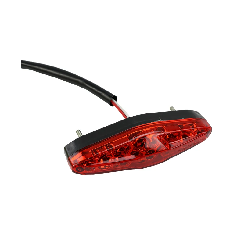 أدوات قطع غيار الدراجات النارية H2 36 فولت LED الذيل الخلفي ضوء مصباح عالمي ل ATV الترابية دراجة الفرامل أضواء الإشارة موتوكروس الملحقات