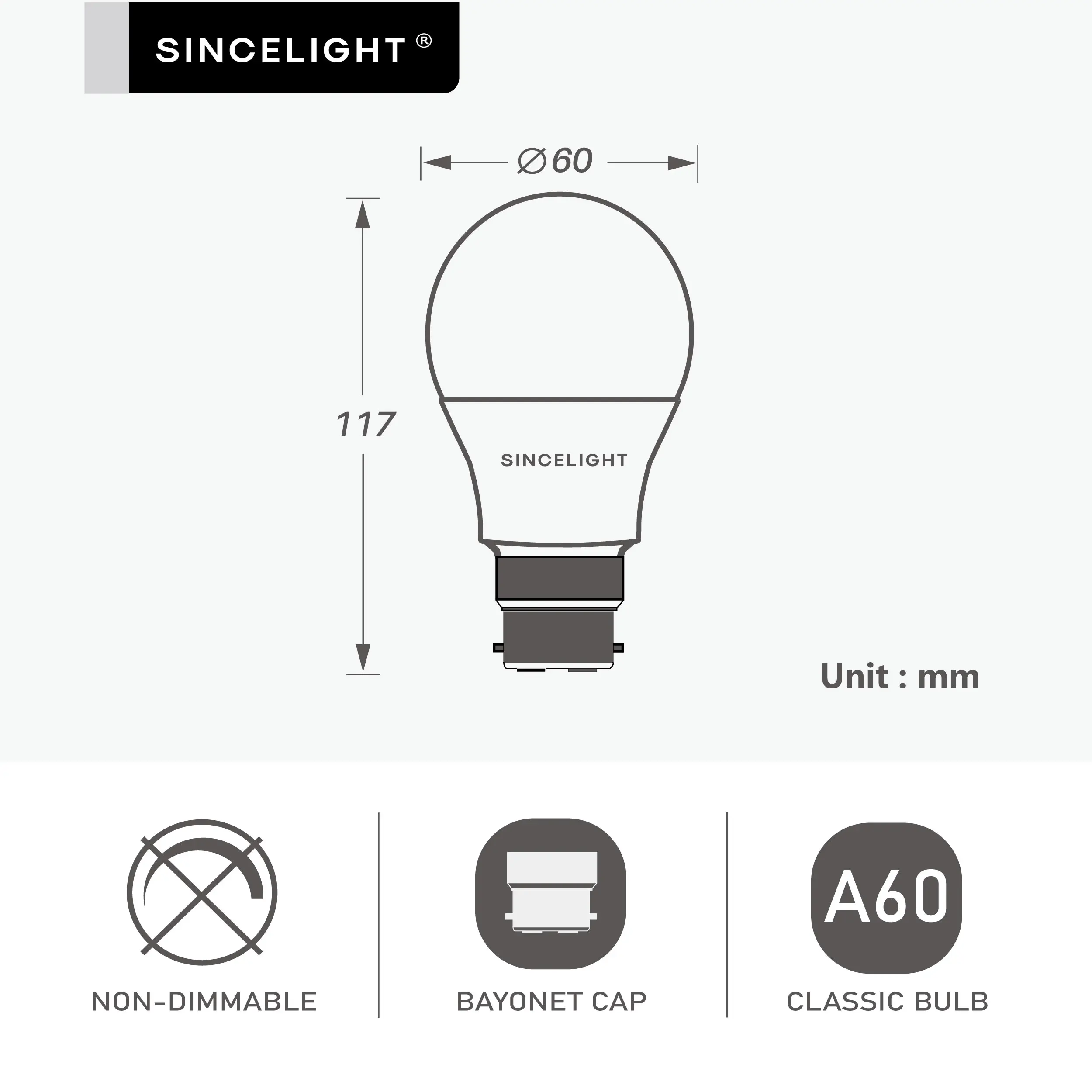 Pack of 6, A60 B22 11W 2700K 6000K LED Classic Light Bulb Lampada Bombilla Table Light Lighting Living Room Office Home Luminair