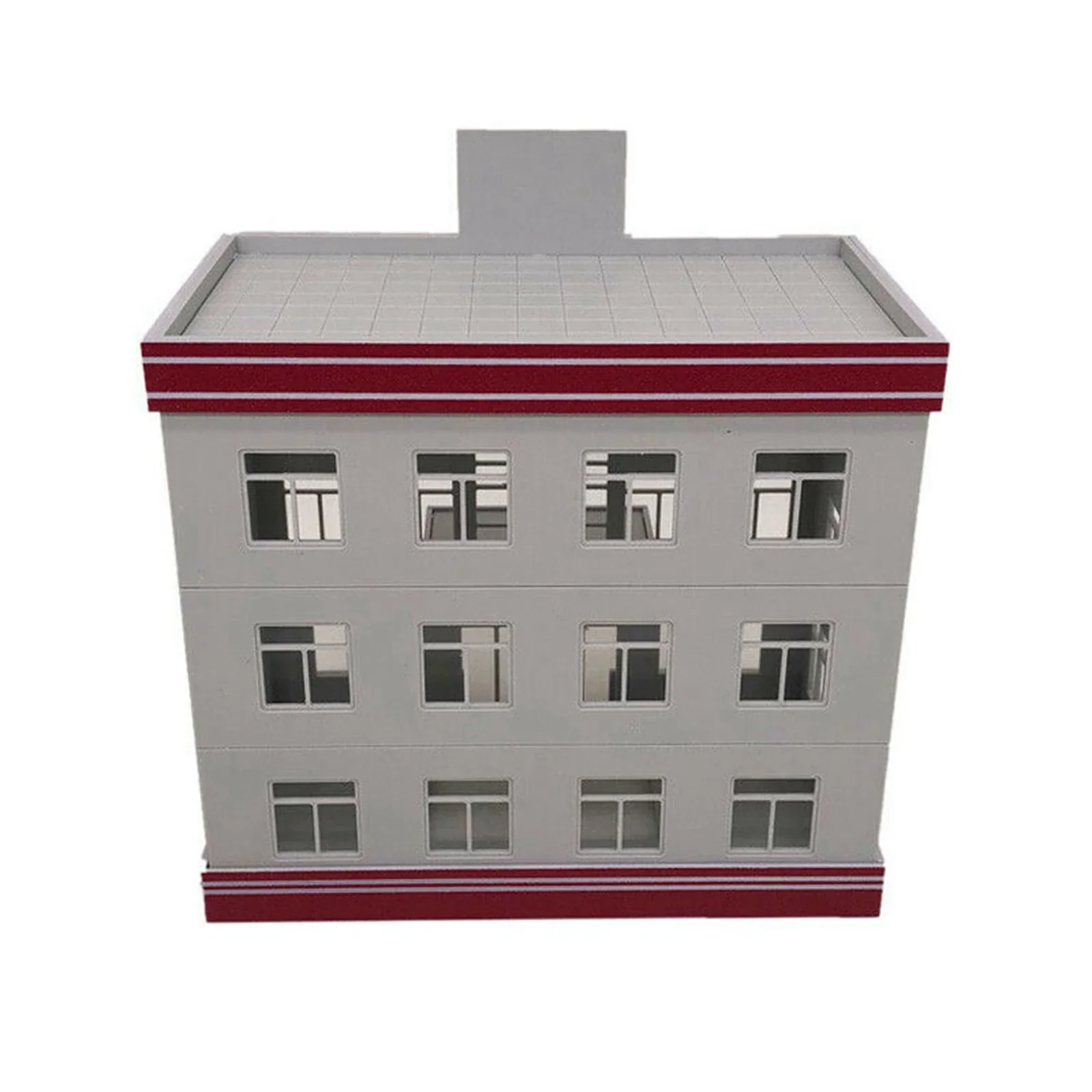 Outland Models Railroad Scenery Modern Medical Centre Hospital Building HO Scale DIY model set Xmas gifts for children hobby toy