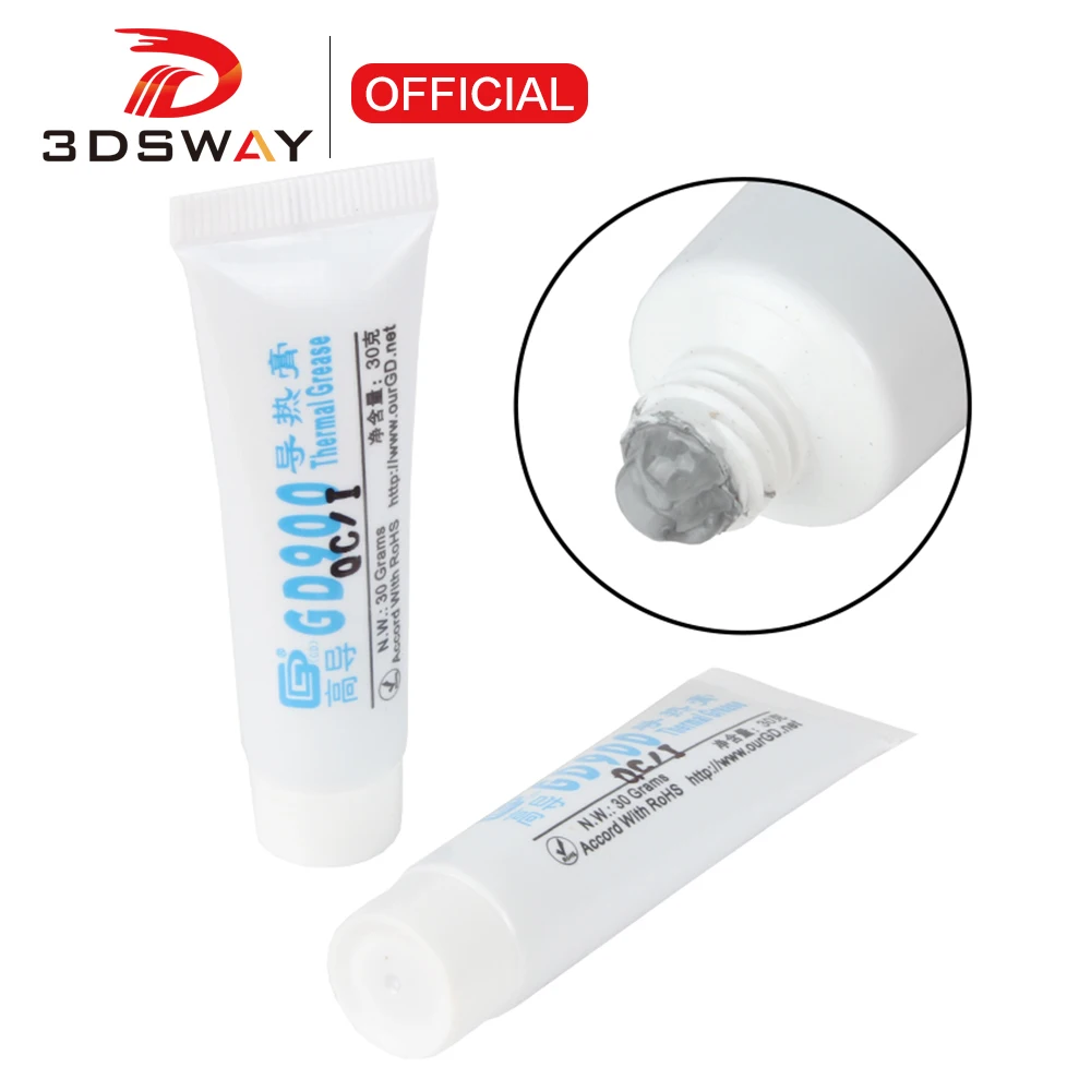 For Bambu lab Creality ELEGOO GD900 Cooler Thermal Paste X1C/P1S/P1P Bambulab A1Mini/A1 Thermal Grease 3D Printer Parts