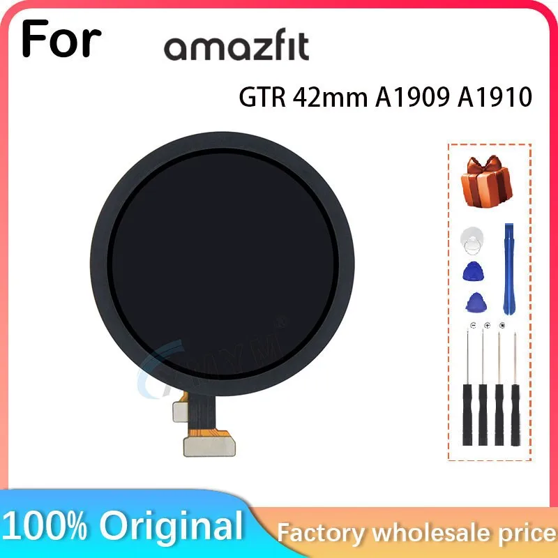 For Amazfit GTR 42mm A1909 A1910 Smart Watch LCD Display + Touch Panel Digitizer For Amazfit GTR 42mm A1909 A1910 Amoled Display