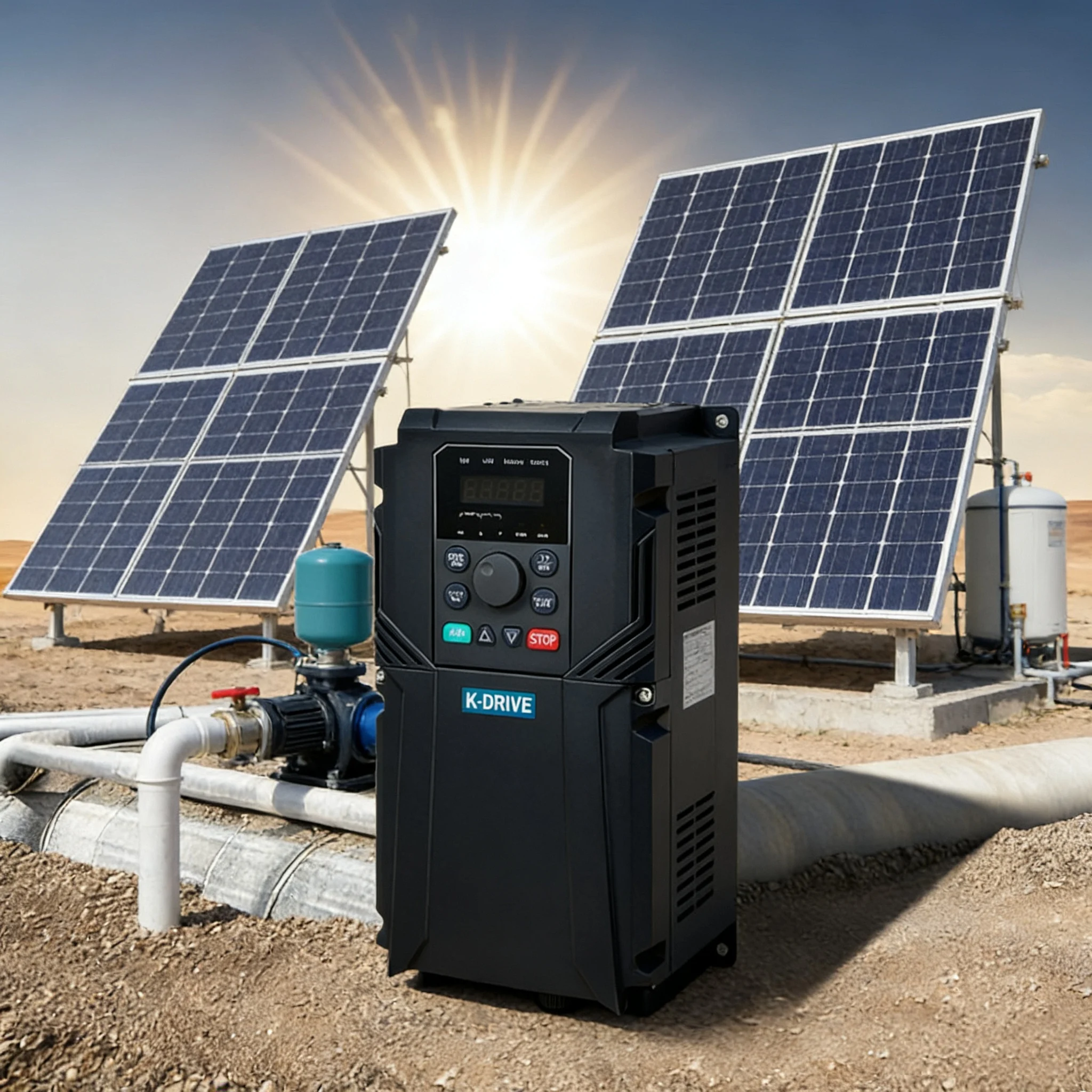 7.5kw 380V Automatic Solar Water Pump Inverter Controller Farm Solar Irrigation System Equipment