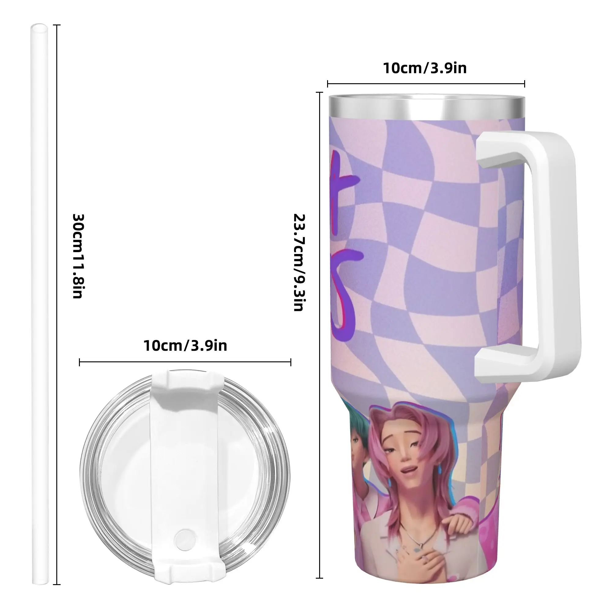 Stainless Steel Tumbler Saja Boys - K-POP DEMON HUNTERS Thermal Cups  Keep Heat Cold Drink Mugs Cup Driving Printed Water Bottle
