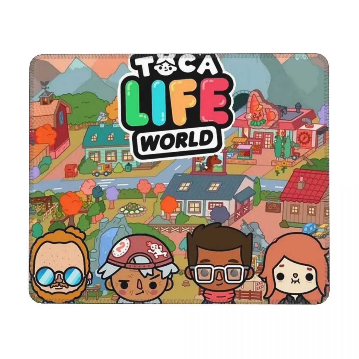 Toca Life Box Toca Boca Cute Game Multi-size Mouse Pad Computer Keyboard Mouse Mat Gaming PC Laptop Desk Mat Table Mats