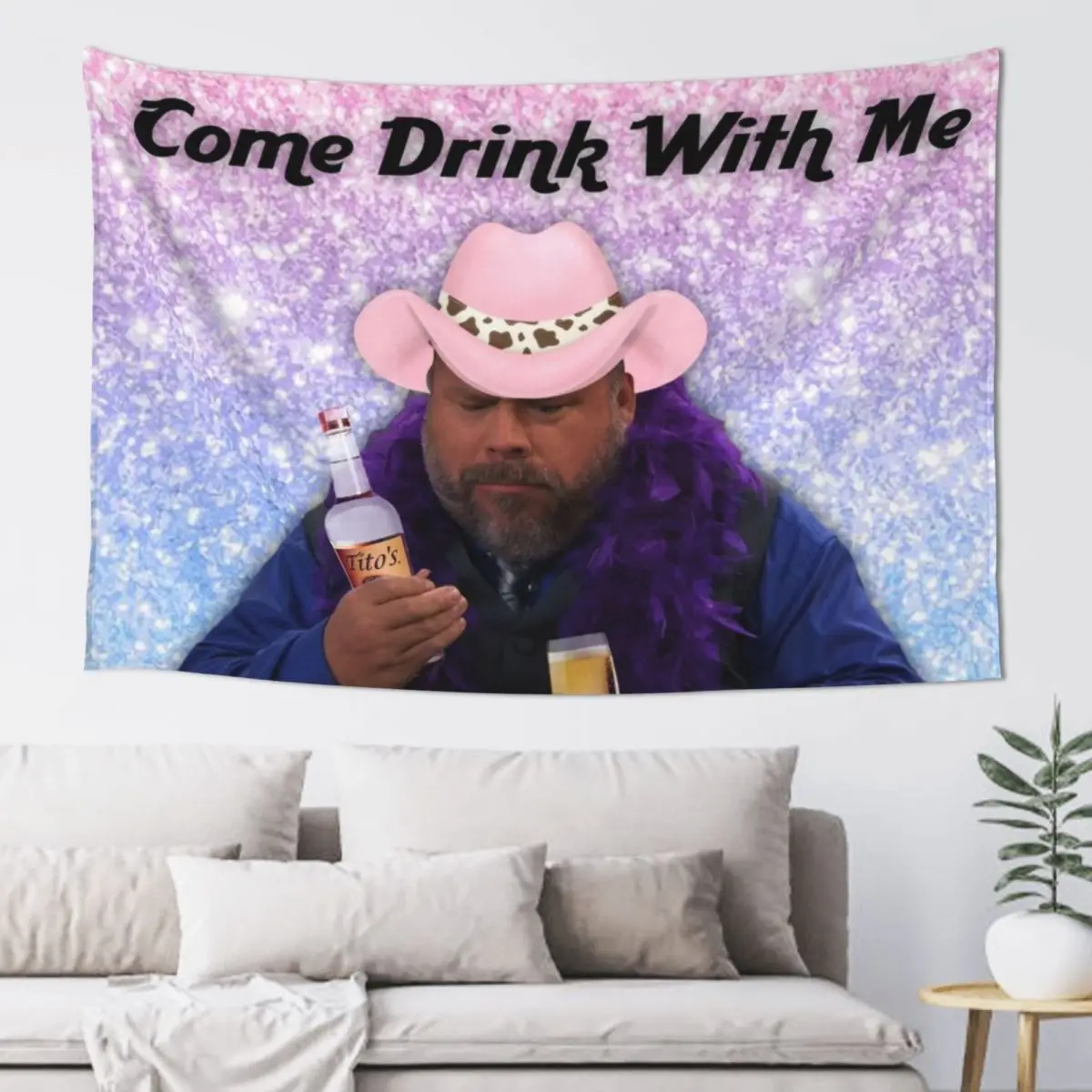 

Meme drink Tapestry Wall Carpet Decorative Wall Mural Room Aesthetic Decor Tapestry