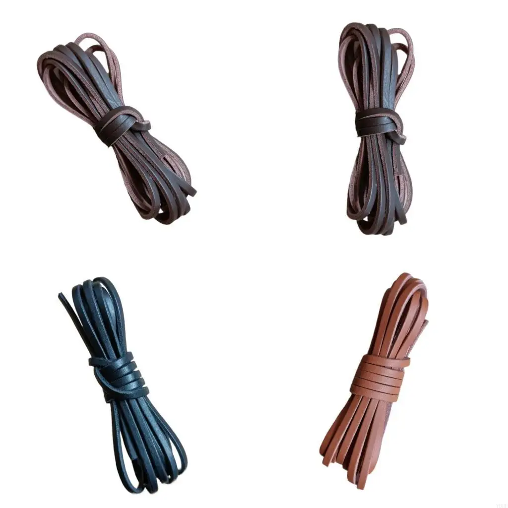 Leather Cord String 3mm 10.93Yards Leather Cord String Braiding String for Craft Y08E