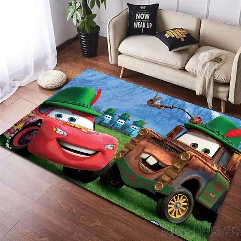 Car Cartoon Sports McQueen 95 Rug Carpets 80x120cm Decor for Bathroom Kids Floor Mat Living Room Children's Bedroom Sofa