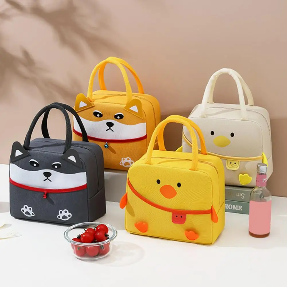 Lunch Bag Long Lasting Lunch Container Bag Lightweight Stain-resistant  Practical Heat Insulation Cartoon Lunch Container