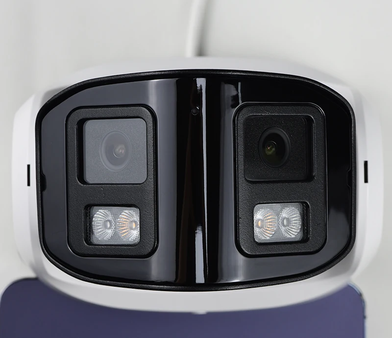 كاميرا Hik 5MP 8MP 180 درجة IR بانورامية مزدوجة العدسة 8MP 4K كاميرا خارجية للمراقبة IP وكاميرا IP