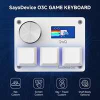 Sayodevice-teclado O3C, interruptores magnéticos Hall de disparo rápido para juegos de ritmo de tablero geométrico OSU, imagen de pantalla de teclas DIY, luz RGB