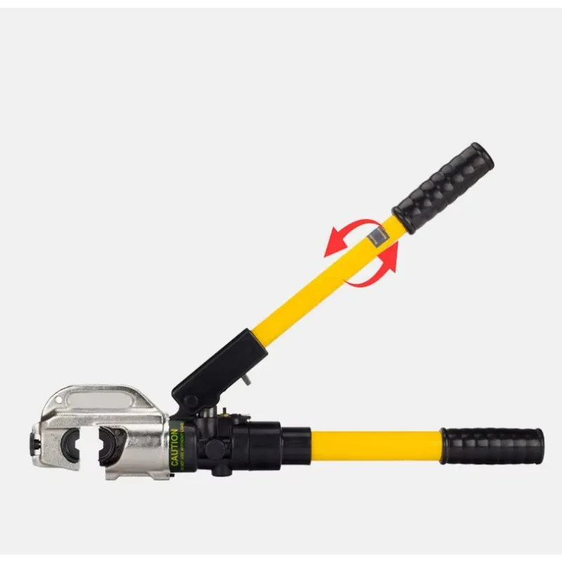 안전 시스템이 내장된 수동 통합 알루미늄 구리 유압 와이어 크림핑 도구 및 회전 가능한 헤드 부분 EP-510 EP-430