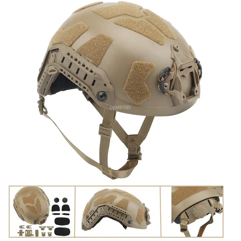 Tactical MH FAST Helmet Adjustable Paintball Combat Protective Helmets Men\'s Hunting Shooting Head Protector