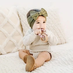 Stevige nylon strikhoofdbanden voor babymeisjes Zachte brede tulbanden voor kinderen Baby Schattige babyhaarbanden voor peuters Haaraccessoires