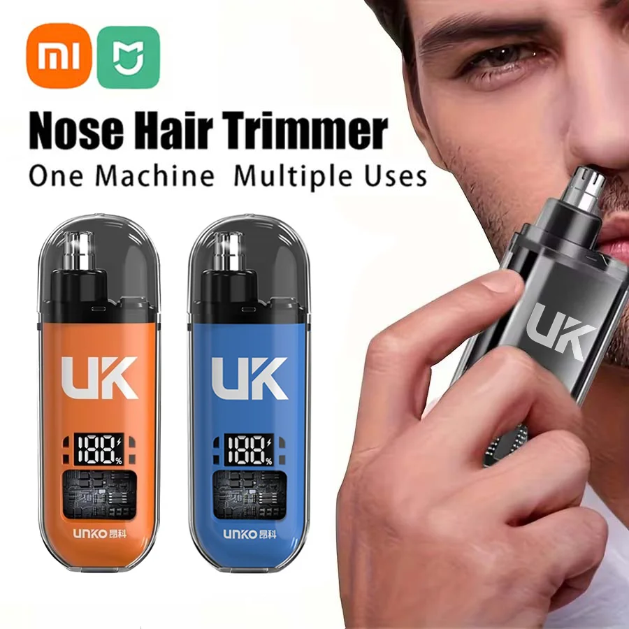 Xiaomi Electric Nose Hair Trimmer Waterproof Portable Type-C Rechargeable 360° Rotating Head Beard Eyebrow Multifunction Trimmer