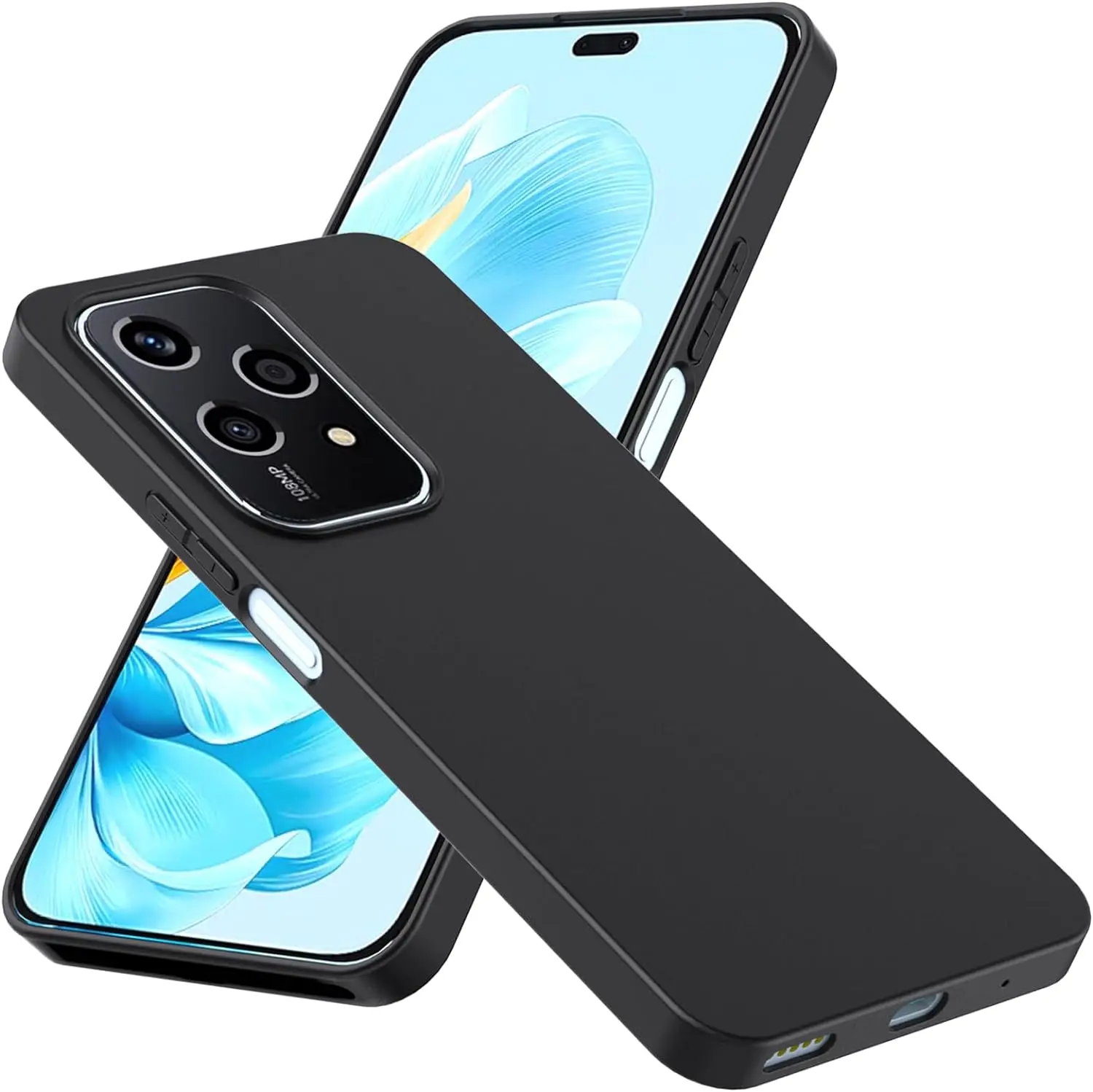 Case For Honor 200 Lite Black Matte TPU Phone Camera Protection Cover for Honor200 Lite Transparent Shell Protective Coque
