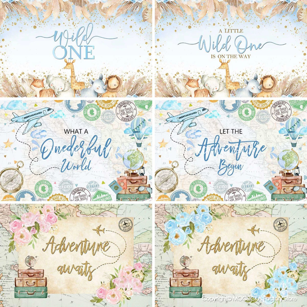 사파리 숲 베이비 샤워 성별 공개 사진 배경, 생일 파티 배너 배경, 스노우필드 야생 동물 사진 촬영