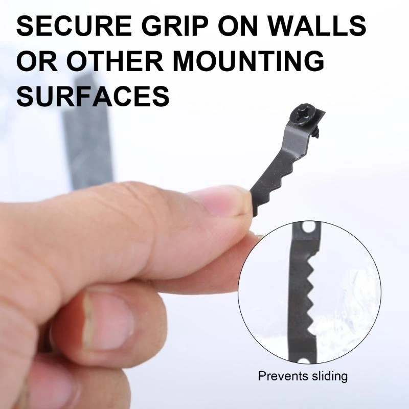 60Pcs Picture Hangers with Screws Replacement Metal Picture Frames Hangers Hardware Easy to Installation LX0C