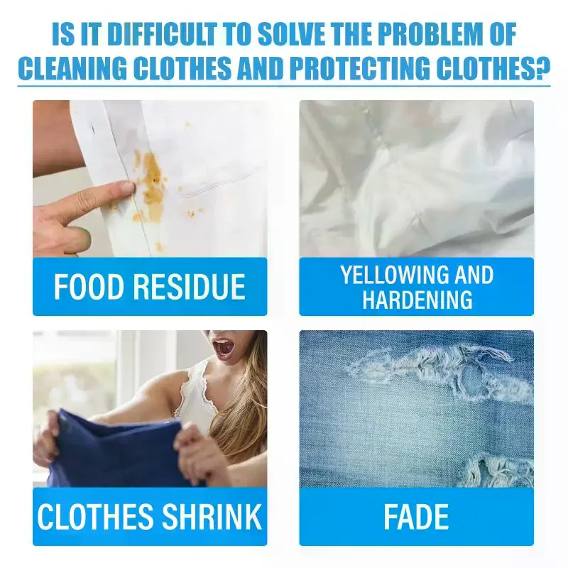 

Laundry Detergent Soft Clothes Dirt Heavy Stain Clean Removal Freshing Concentrated Washing Powder Dissolvable Laundry Tablets