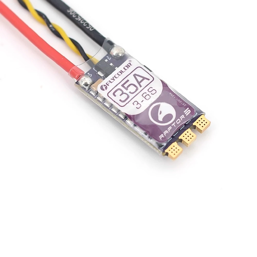 

FLYCOLOR Raptor5 Brushless ESC 3-6S Drone ESC 32Bit G701 PWM 128K Single 20A 35A 45A 50A ECS Dshot Proshot for FPV Racing Drones