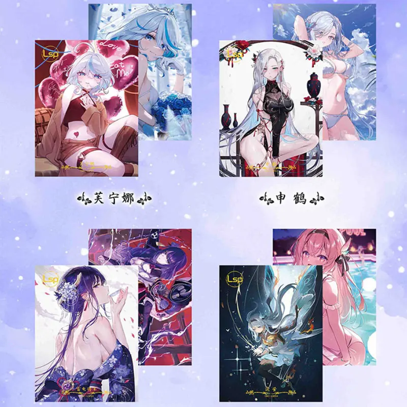 2024Newest A4 Size Yu Ai Collection Card Board Goddess Story Waifu ACG CCG TCG Doujin Toys Chrismas Hobbies Gift