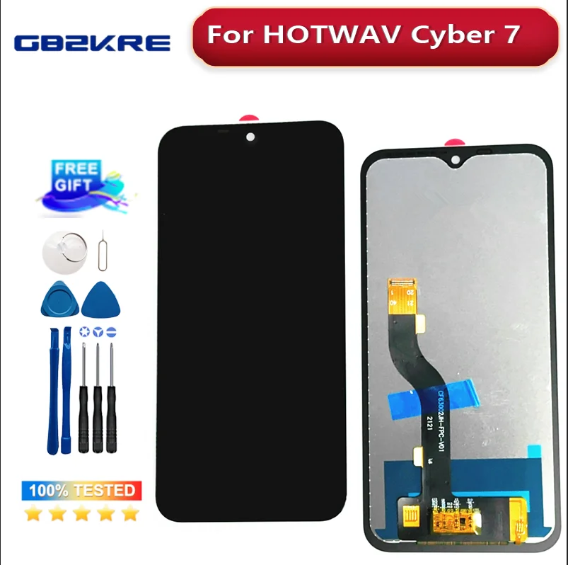 New For HOTWAV Cyber 7 Cyber7 LCD Display + Touch Screen Digitizer Assmebly Replacement 6.3\