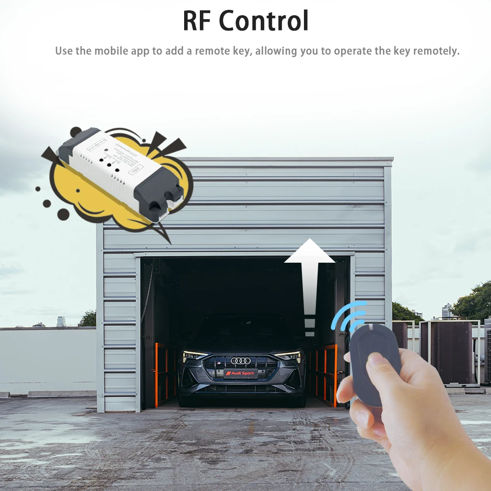 EWelink WiFi Interruttore Smart Garage Porta Apri Controller 2CH 12V 24V 110V 220V 230V WIFI RF Ricevitore Inching Autobloccante FAI DA TE